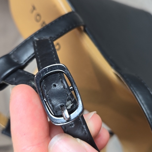 Torrid black t-strap multi-coloured beaded platform wedge sandals, size 12W - Picture 10 of 13